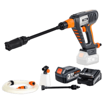 אקדח שטיפה בלחץ נטען 18V – סוללה 3Ah | מטען 3A